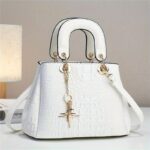 Luxury Crocodile Print Tote Bag, Elegant Top Handle Satchel, Women's Fashion Handbag, Shoulder Bag, Crossbody Bag & Purse - Image 3