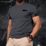 Dark Gray Goose Logo Men'S Stylish T-Shirt - Image 11