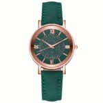 Ladies Casual Quartz Watch with Rhinestone Embellishments, Round Case, Analog Display, Band, Button Battery, Non-Rechargeable - Image 14