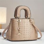 Luxury Crocodile Print Tote Bag, Elegant Top Handle Satchel, Women's Fashion Handbag, Shoulder Bag, Crossbody Bag & Purse - Image 12