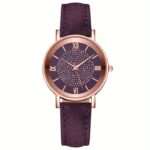 Ladies Casual Quartz Watch with Rhinestone Embellishments, Round Case, Analog Display, Band, Button Battery, Non-Rechargeable - Image 3