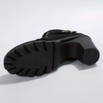 Women's Chunky Heel Short Boots, Fashion Lace Up Side Zipper Boots, Comfortable Ankle Boots - Image 4
