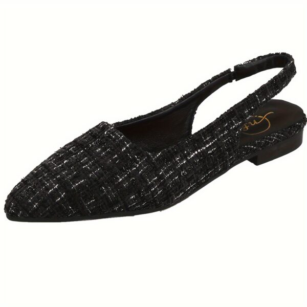 Factory Direct of High-End Vintage Style Women'S Shoes, Wizard of Oz Inspired Open-Toe for Spring And Summer, Featuring French Romantic Pointed Design And Ultra-Comfortable Low-Heeled Backless Flats. - Image 5