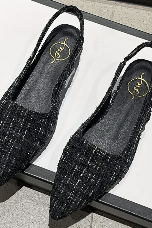 Factory Direct of High-End Vintage Style Women’S Shoes, Wizard of Oz Inspired Open-Toe for Spring And Summer, Featuring French Romantic Pointed Design And Ultra-Comfortable Low-Heeled Backless Flats.