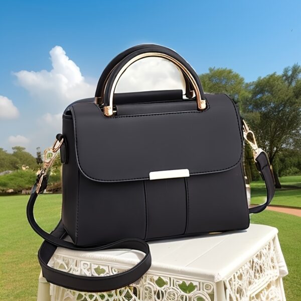 Elegant Messenger Bag for Women, Lightweight Solid Color Crossbody with Removable Strap, Magnetic Closure, Polyester Lined, Alloy Handle, Large Capacity Shoulder Bag - Image 11