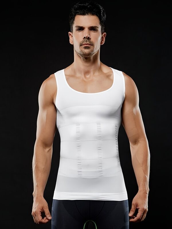 Men's Compression Body Shaper Tank Top, Slimming Vest - Image 5
