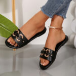 Comfortable And Stylish Slip-On Sandals for Women, Perfect for Both Indoor And Outdoor Use, Featuring a Round Toe Design, Ideal for Casual Wear And Holidays with a Flat Low Heel. - Image 2