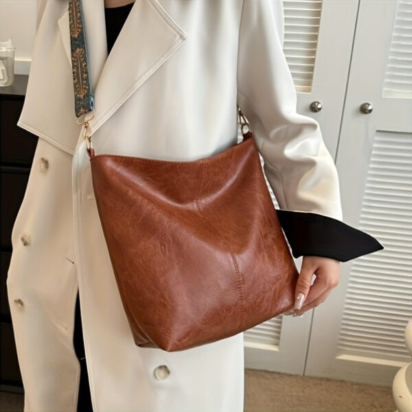 Bohemian Style Large Capacity Women'S Shoulder Bag, Vintage Wide Strap Crossbody Bag, Casual Commuting Bag - Image 12