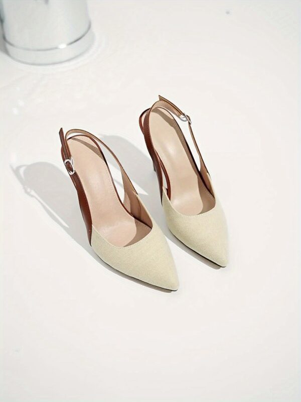 2024 New Sexy High Heels for Women, Comfortable And Versatile, Work Wear, Contrasting Colors, Simple Pointed Stilettos, Single Shoes - Image 11