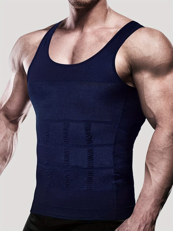 Men's Compression Body Shaper Tank Top, Slimming Vest - Image 8