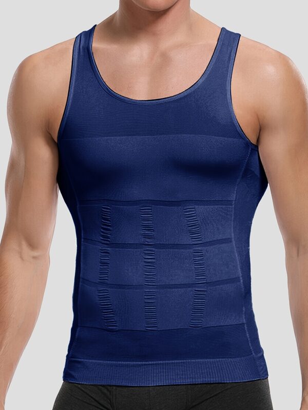 Men's Compression Body Shaper Tank Top, Slimming Vest - Image 2