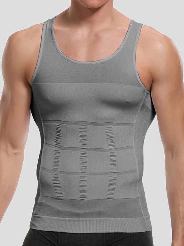 Men's Compression Body Shaper Tank Top, Slimming Vest - Image 3