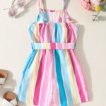 Stylish Casual Sleeveless Belted Jumpsuit with Straps for Outdoor Spring And Summer Wear. - Image 2