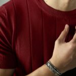 2024 New Men's Short Sleeve Knit Sweater - Breathable Stretch Fabric, Solid Red Round Neck Casual Pullover for Summer Outdoor & Daily Wear, Leisure Clothing, Mature Style Top, Comfortable Fit - Image 10