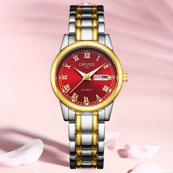 Trendy, Versatile, Fashionable, Chic Women's Watches, Retro, High-end, Foreign, Individual, Accurate, Double Date, Beautiful Women's Watches - Image 5