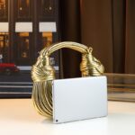 Glossy Trendy Design Sense Handmade Dumpling Bag Hand-Held Crossbody Bag Knotted Rope Noodles Bag Fashionable Personality Female Bag - Image 7