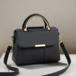 Elegant Messenger Bag for Women, Lightweight Solid Color Crossbody with Removable Strap, Magnetic Closure, Polyester Lined, Alloy Handle, Large Capacity Shoulder Bag - Image 3