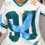Women's Y2K Mesh Panel Athletic Style Short Sleeve Top - Casual Sporty Tee with "90 BIRTHDAY" Lettering & Eagle Design, Breathable White Base, Perfect for Spring/Summer, Summer Fashion | Vibrant Color Contrast - Image 9