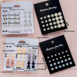 91pcs/114pcs Fashion Minimalist Luxury Metal Wind Hoop Earrings Set Hollow Layered Flower Ring Rhinestone Butterfly Bead Faux Imitation Pearl Pendant Necklace Beaded Bracelet Box Women's Jewelry Set for s Daily Party Friendship Birthday Gift No Box - Image 4