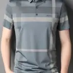 Men's Summer Plaid Shirt - Casual Short Sleeve, Nylon Blend, Stretch Fabric, Non-Transparent - Image 2