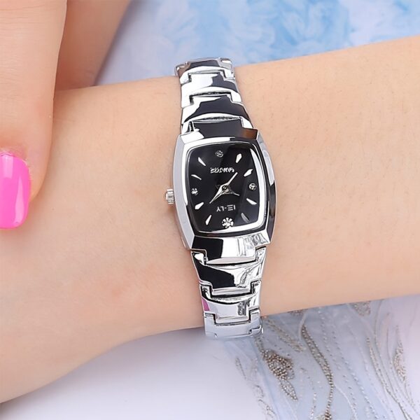 Square Rhinestone Quartz Watches Zinc Alloy Strap Zinc Alloy Pointer Zinc Alloy Dial Gifts For Women Men - Image 3