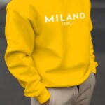 ECG Pattern Print Men's Long Sleeve Crew Neck Sweatshirt, Pullover Sweatshirt, Casual Comfortable Versatile Top For Spring & Autumn, Outdoor Sports - Image 3