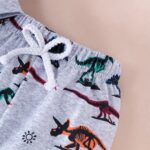 Noble Kids Boys' Dinosaur Print Long Sleeve Hoodie & Pants Set - Cozy Polyester, Machine Washable, Ideal for Fall/Winter, Cozy Playwear|Cute Baby Outfit|Easycare Fabric, Dinosaur Toys, Perfect for Outdoor - Image 6