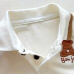 Cartoon Polo Shirt And Pleated Dress Set for Baby Girls in a Collegiate Style, for Outdoor - Image 5