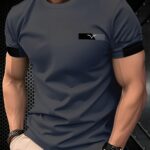 Dark Gray Goose Logo Men'S Stylish T-Shirt - Image 10