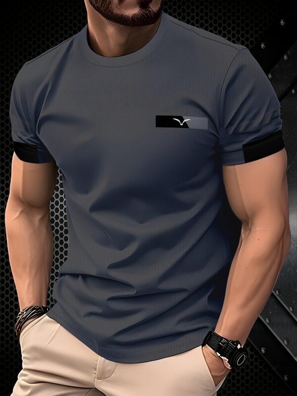 Dark Gray Goose Logo Men'S Stylish T-Shirt - Image 10