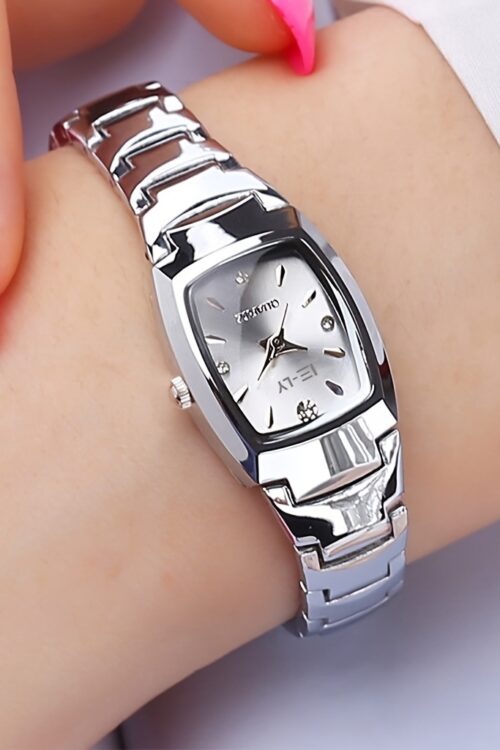 Square Rhinestone Quartz Watches Zinc Alloy Strap Zinc Alloy Pointer Zinc Alloy Dial Gifts For Women Men