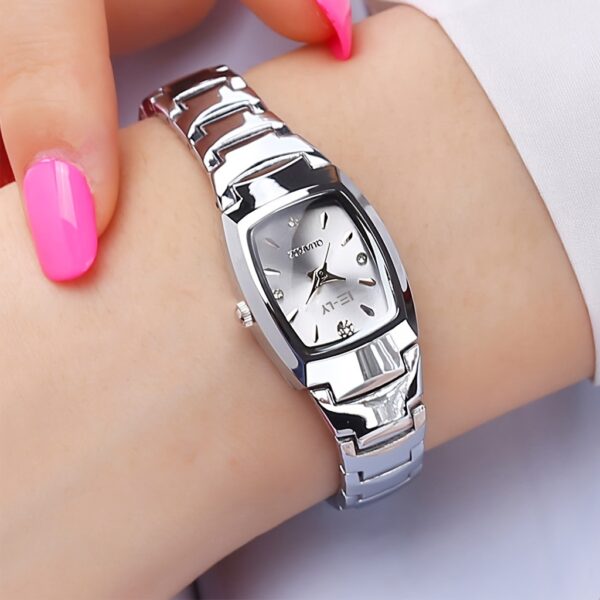 Square Rhinestone Quartz Watches Zinc Alloy Strap Zinc Alloy Pointer Zinc Alloy Dial Gifts For Women Men