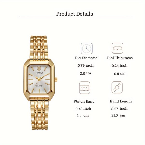 New Foreign Trade Women's Watch - Fashionable Simple Square Quartz Wristwatch for Female Students - Image 4