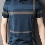 Men's Summer Plaid Shirt - Casual Short Sleeve, Nylon Blend, Stretch Fabric, Non-Transparent - Image 3
