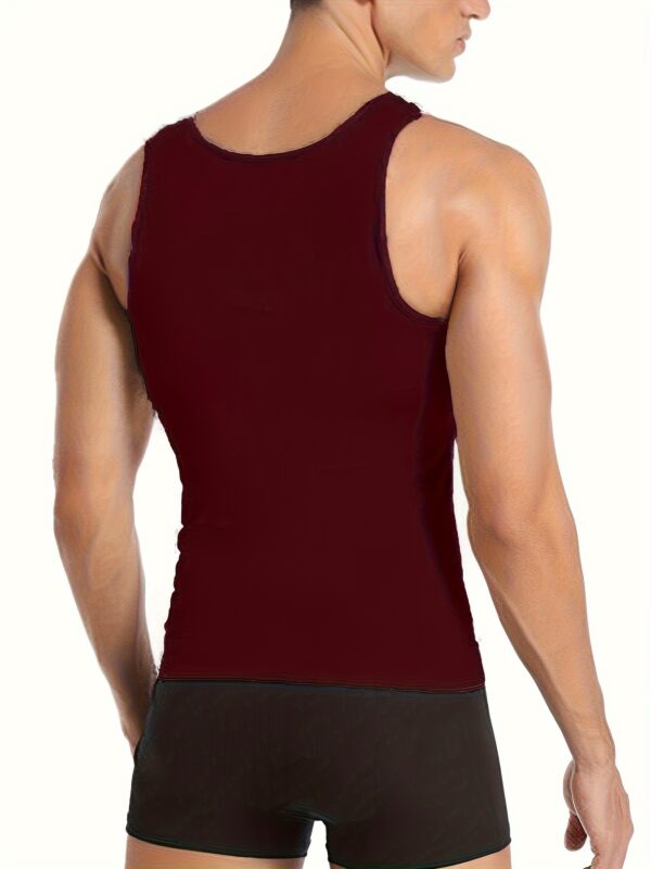 Men's Compression Body Shaper Tank Top, Slimming Vest - Image 10