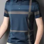 Men's Summer Plaid Shirt - Casual Short Sleeve, Nylon Blend, Stretch Fabric, Non-Transparent - Image 6