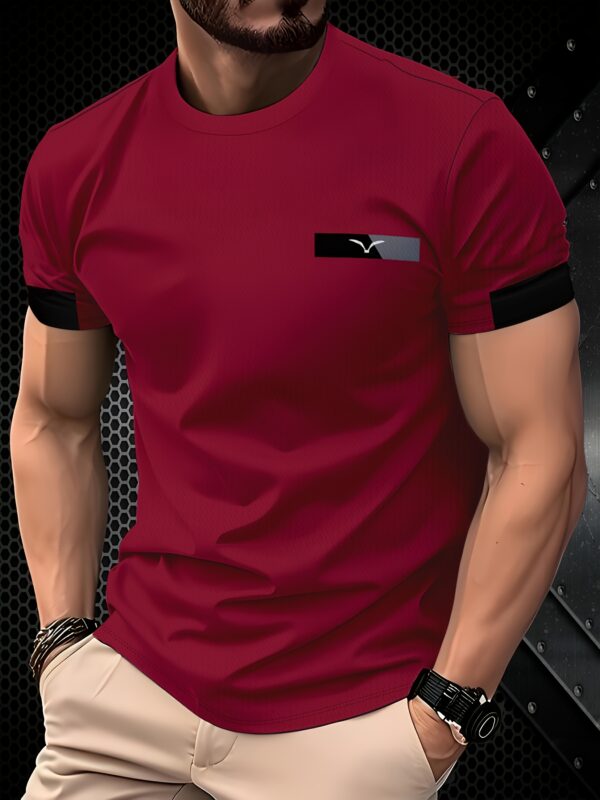 Dark Gray Goose Logo Men'S Stylish T-Shirt - Image 9
