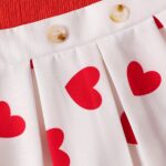 P100574 Fashion Sleeveless Top with Butterfly Knot Print And Pleated Skirt Set for Little Girls - Image 9