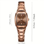 Square Rhinestone Quartz Watches Zinc Alloy Strap Zinc Alloy Pointer Zinc Alloy Dial Gifts For Women Men - Image 4