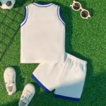 Outfit with a Sporty Style Featuring a Basketball Number Print, for Outdoor - Image 2