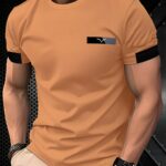 Dark Gray Goose Logo Men'S Stylish T-Shirt