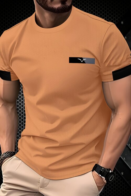 Dark Gray Goose Logo Men’S Stylish T-Shirt