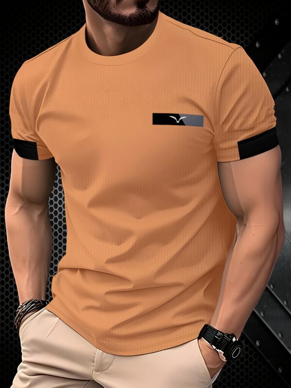 Dark Gray Goose Logo Men'S Stylish T-Shirt
