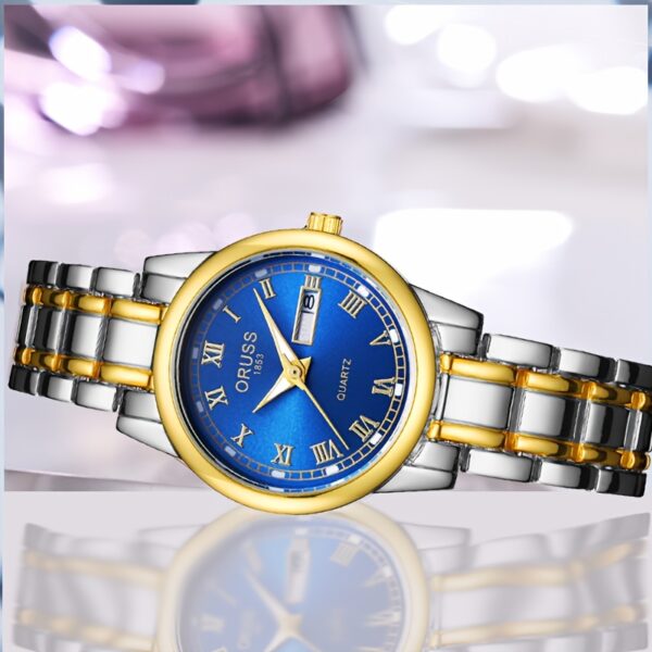 Trendy, Versatile, Fashionable, Chic Women's Watches, Retro, High-end, Foreign, Individual, Accurate, Double Date, Beautiful Women's Watches - Image 7