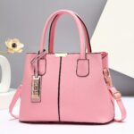 Large Capacity Gray PU Tote Bag - Stylish Versatile Shoulder & Bag with Adjustable Straps, Zip Closure, and Polyester Lining - Image 15