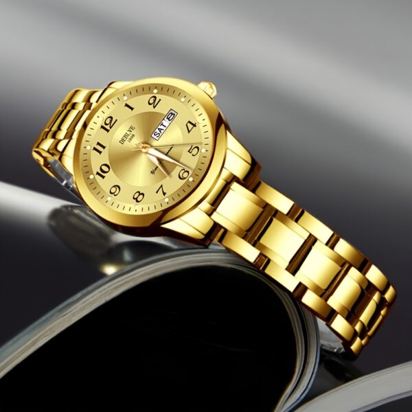 DEBLVE Women'S Ultra-Thin Stainless Steel Quartz Watch - Stylish, Lightweight, IPX7 with Calendar, Luminous Day Display, and Stainless Steel Band - Perfect for Casual Wear, DEBLVE - Image 12