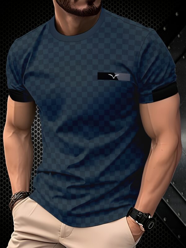 Dark Gray Goose Logo Men'S Stylish T-Shirt - Image 7
