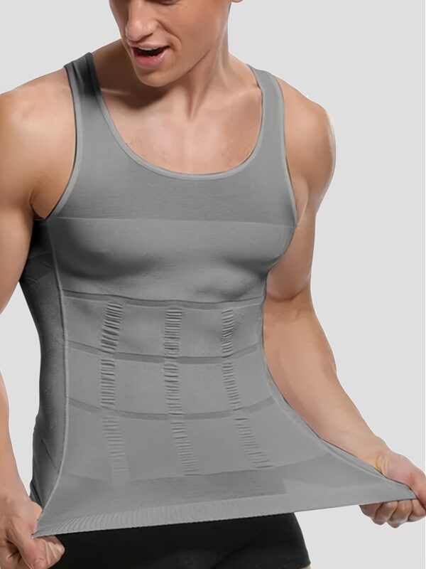 Men's Compression Body Shaper Tank Top, Slimming Vest - Image 9