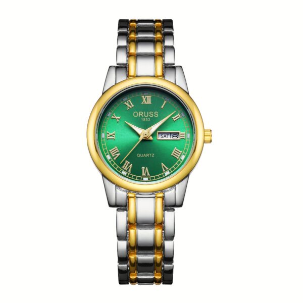 Trendy, Versatile, Fashionable, Chic Women's Watches, Retro, High-end, Foreign, Individual, Accurate, Double Date, Beautiful Women's Watches - Image 4