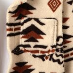 Men'S Aztec Pattern Flannel Jacket, Regular Fit, Long Sleeve, Casual Pullover with Pockets, Polyester Knit Fabric, Non, Spring/Autumn Collection - Image 7